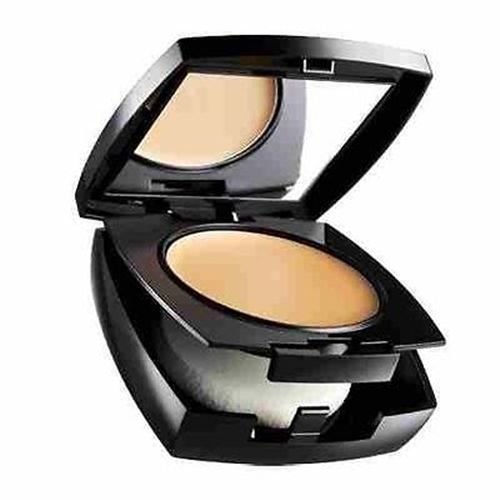 AVON TRUE COLOUR MATTIFYING CREAM TO POWDER FOUNDATION COMPACT SPF12 .Warm Ivory