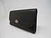 Coach Pebbled Leather Checkbook Wallet Clutch - F16613, Im/Black, One Size
