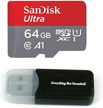 SanDisk 64GB Ultra UHS-I Class 10 Micro SDXC Memory Card works with Sony Xperia XZ2, XZ2 Contact, Xperia L2, XA2, XA2 Ultra, XZ1 Compact Cell Phones with Everything but Stromboli (TM) Card Reader