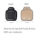 Suninbox Black Car Seat Covers,Car Seat Cushion [Bamboo Charcoal] Bottom Seat Covers for Trucks,Leather Car Seat Covers,Car Seat Pad[Black Front Seats Only]
