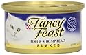 Fancy Feast Gourmet Cat Food, Fish & Shrimp Feast, Flaked, 3 oz