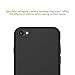 EasyAcc Case for iPhone SE 2022 (3rd Gen)/2020 (2nd Gen), iPhone 7/iPhone 8, 4.7'' Thin Matte TPU Phone Cases Finish Profile Soft Back Protective Cover -Black
