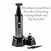 Creation Springs Precision Wet/Dry Nose and Ear Hair Trimmer Plus Salon Grade Micro-Groomer - Stainless Steel Blades