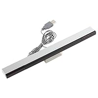 【The Best Deal】OriGlam Wii Sensor Bar USB Replacement - Works with Nintendo Wii / Wii U / PC - Best SensorBar for Computers - Compatible with Windows Xp, Vista, 7, 8