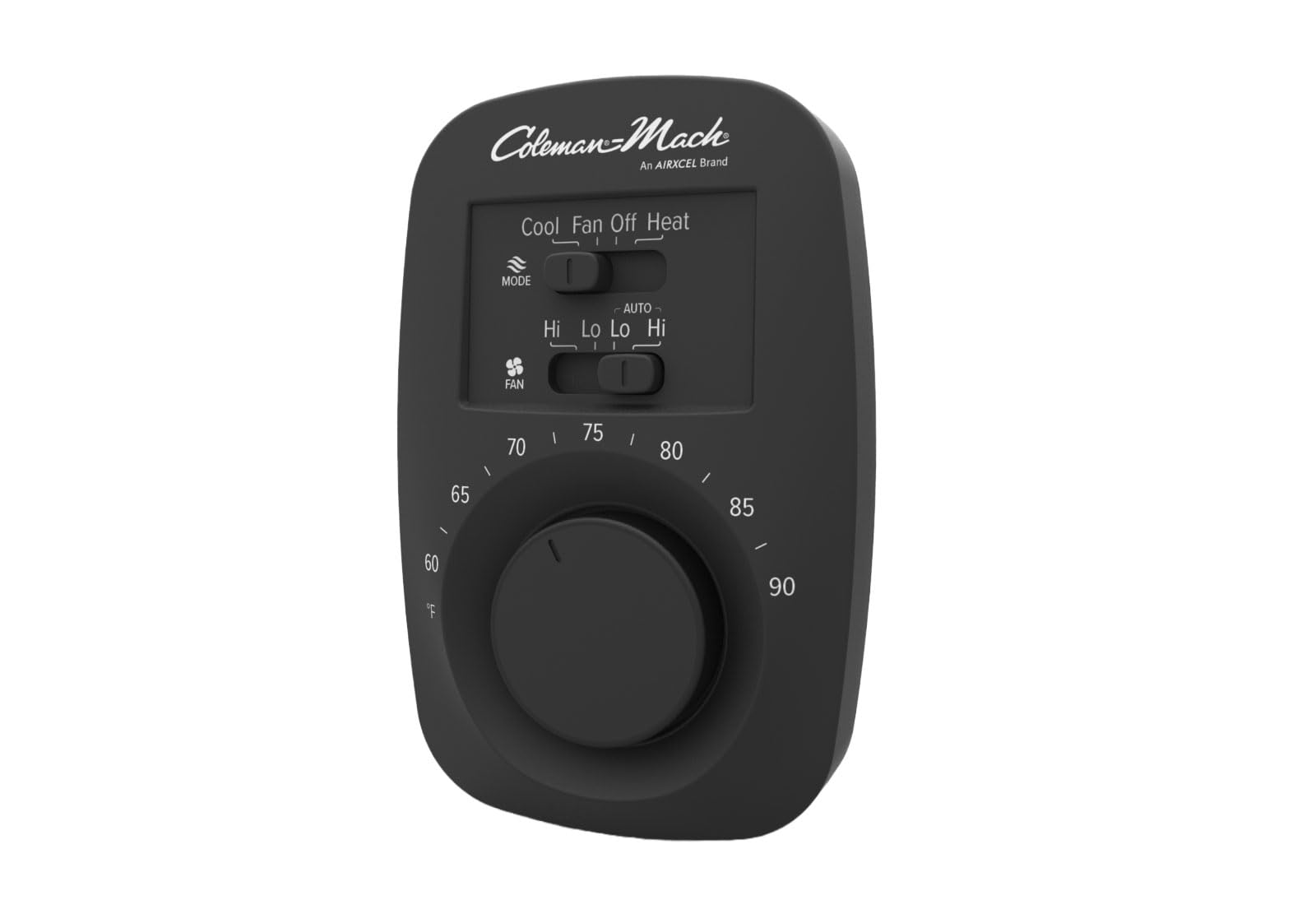 Photo 1 of Coleman 9420-351 Heat/Cool Wall Thermostat - Analog Black