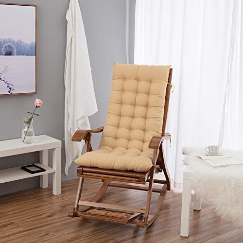 Ritaba Plush Wicker Chair seat Cushion Pad Rocking Chair Cushion Set High Back Chair Cover Chaise Lounge Cushion for Bench Bay Window Basket Chair-F 122x50x8cm(48x20x3inch)