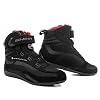 SHIMA EXO VENT MEN BLACK, Summer Ventilated Mesh Mens Motorcycle Boots met ATOP Sluitingssysteem (Zwart, 45)
