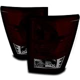 Xtune 2007-2010 Grand Cherokee Direct Fit Smoked Red (Smoke Tinted) Tail Lights Pair L+R 2008 2009