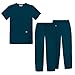 Sivvan Unisex Classic Scrub Set V-neck Top / Drawstring Pants (Available in 12 Solid Colors) - S8400 - Caribbean Blue - S