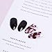 BLINGINBOX False Nails Gothic Full Cover Glossy Fake Nails Shape Nails Sharp Art Stiletto Nail for Women 24Pcs