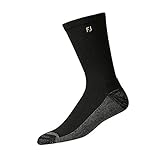 New 2018 FootJoy ProDry Men's Socks - Choose Your Style & Color (Men's 7-12, Crew Black)