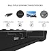 Sound Bar TV Speakers, 2.0 Channel Home Theater Audio with Built-in Subwoofers & Bluetooth for Computers, Tablet, 3.5mm Aux Input for Projector and TV (No Remote, 18-Inch)