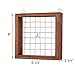 Mkono Air Plant Frame Hanging Airplant Holder Tillandsia Display Hanger Wooden Shelf Wall Decor for House Plants, Succulent, 8