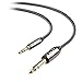 J&D 3.5mm to 6.35mm Stereo Audio Cable, Gold Plated 3.5mm 1/8 inch Male TRS to 6.35mm 1/4 inch Male TRS Copper Shell Cable, Nylon Braid for Smartphone, Amplifiers, 1.5 Feet
