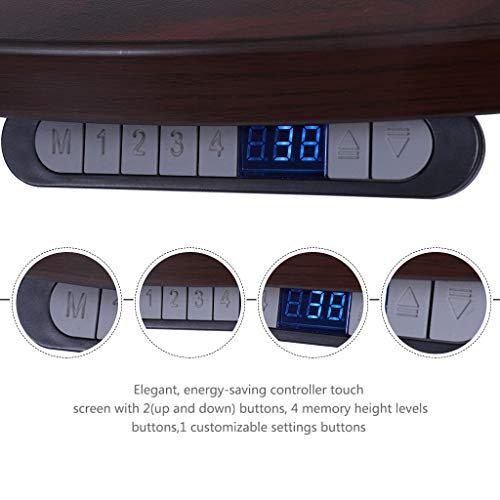 Sunon Laminate Table Top Only Executive Office Desk Top Wood Table Top for Height Adjustable Electric Standing Desk Frame (63x29.5 Table Top, Mahogany) - Thumbnail 7