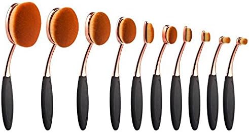 Yoseng Foundation Oval Makeup Concealer Powder Brush Set