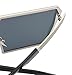TrendyMate-Womens Men Reflective Color Mirror Lens Large Square Metal Rimmed Sunglasses Unisex (Silver Grey, 65)