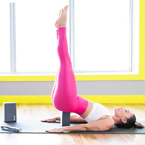 Solofit-Yoga-Blocks-2-with-8ft-Yoga-Strap--High-Density-EVA-Foam-Blocks-for-Stretching-Balance-Pilates-Dancers-Flexibility--Improve-Strength-Aid-Flexibility-Support-Deepen-Poses