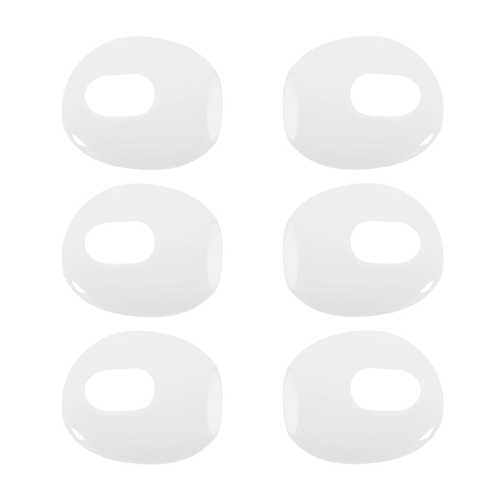 OTOTEC 3 Pairs Silicone Ear Caps Anti-Slip Soft Headphone Covers Ear Sleeves Compatible with Airpods 3 Wireless Bluetooth Earphones White