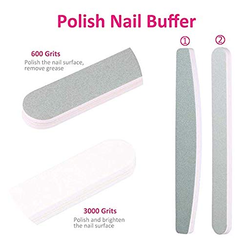 image for SWS 20PCS Nail Polish Remover Clips Soak Off Caps & Stainless Steel Tr