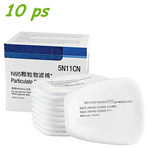 Muhubaih 15in1 Full Face Large Size Gas Dust Mask & Accessories (Gas Mask + Cotton Filter + Filter Cartridge + Filter Cover),Widely Used in Organic Gas,Paint spary, Chemical,Woodworking,Dust Protectio