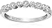 Amazon Collection Sterling Silver Bezel-Set Diamond Wedding Anniversary Ring (1/10 cttw, I-J Color, I2-I3 Clarity)