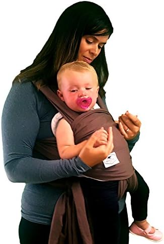Kangaroo Karry JOEY WRAP Infant & Baby Wrap with a POCKET (Brown)