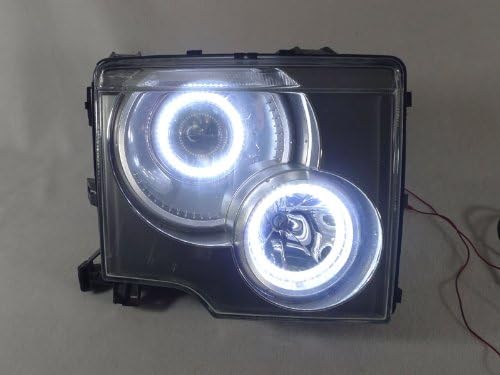 02-05 LAND ROVER RANGE HSE WHITE LED ANGEL EYE HALO RINGS KIT HEADLIGHT XENON