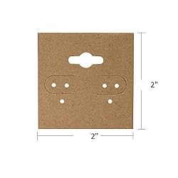 RJ Display- Plain Kraft Hanging Earring Cards