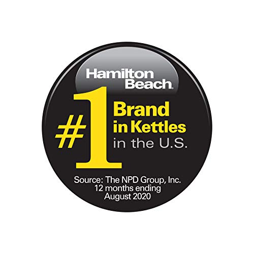 Hamilton Beach Glass Electric Tea Kettle, Water Boiler & Heater, 1