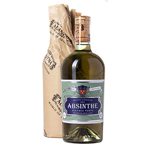 Absinth Set ALANDIA Verte | Grüner Absinth mit traditionellem 19. Jh. Rezept | 2x Absinth Gläser 2x Absinth Löffel 1x… – Bild 3
