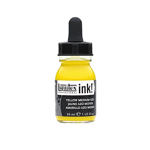 Liquitex Professional Acrylic INK! 1-oz Jar,  Yellow Medium Azo