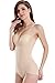 Everbellus Women's Firm Compression Bodysuit Wear Your Own Bra Shapewear Beige Medium