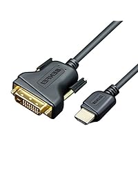 Cable HDMI a DVI-D de 6 pies, Benfei DVI 24+1 a HDMI Bi adaptador direccional chapado en oro Raspberry Pi, Roku, Xbox One, PS4 PS3, tarjeta gráfica, Nintendo Switch