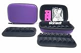 Essential Oil Carrying Case Three surface convertible Suitable for Roller Bottles of 1ML-10ML 12 -22 holes Purple
