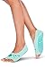 Tucketts Womens Pilates Socks, Toeless Yoga Non Slip Skid Grip Low Cut Socks for Barre, Studio, Bikram, Ballet, Dance - Ballerina Style - Ballerina Style (Mint)