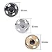 Sumind 150 Sets 10 mm Sew-on Snap Buttons Press Button Metal Snap Closing Buttons Fasteners for Dress Coat Clothing DIY, 3 Colors