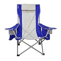 Kijaro Coast Folding Beach Sling Chair with Cooler, Maldives Blue