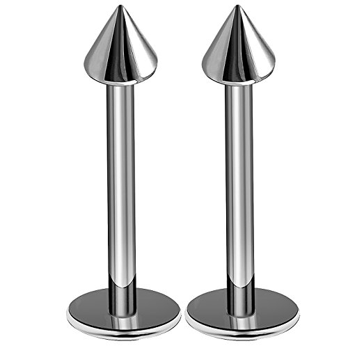 2pcs labret titanium lip marilyn monroe 16g piercing snake bites …