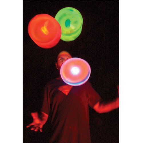 Nite Ize Flashflight LED Light Up Flying Disc, Glow in the Dark for Night Games, 185g, Disc-O (Multi) (Renewed) - Thumbnail 3