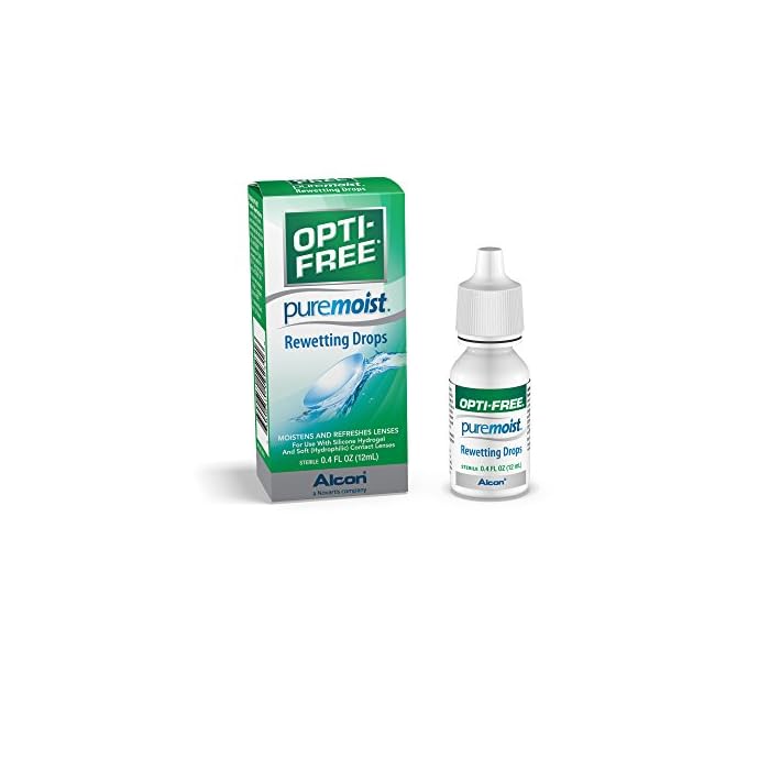 Opti-Free Puremoist Rewetting Drops, 12-mL