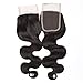 Allove Hair Brazilian Body Wave 3bundles With 4x4 Lace Closure Free Part Unprocessed Human Hair Body Wave Bundles Natural Color(18 20 22+16inch)