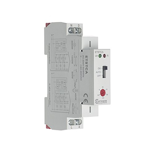 Europa Components ETSTCA-AZ Staircase Timer 230V AC, Multi-Colour