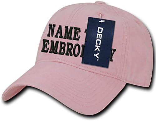 Caprobot iD Custom Embroidery Baseball Cap Curve Unconstructured Cotton Dad Hat - Pink