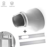 Window Slide Kit Plate/Window Adapter, Portable AC Vent Kit Exhaust Hose Connector Kit Window Slide Kit Plate 6 inch Window Adapter for Portable Air Conditioner