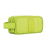 CNBEYOUNG Electronics Organizer, Basics Double Layer Universal Travel Case for Small Electronics and Accessories, & Good Looking(EO-GREEN)