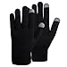 LETHMIK Black Magic Knit Gloves Unisex Winter Wool Lined with 2 Touchscreen Fingers Mens