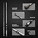Akataka M'Wave Bass Fishing Rod - 2pcs Collaspible Casting Rod Spinning Rod with 24Ton Carbon Fiber,Durable Reel Seat, Efficient Heat Dissipation Guide (Casting-7'1