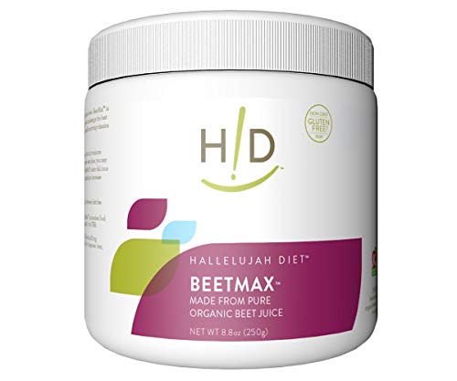 Hallelujah Diet Organic BeetMax - Beet Juice Powder 8.8 oz (62 Servings)