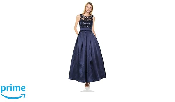 eliza j lace bodice trumpet dress